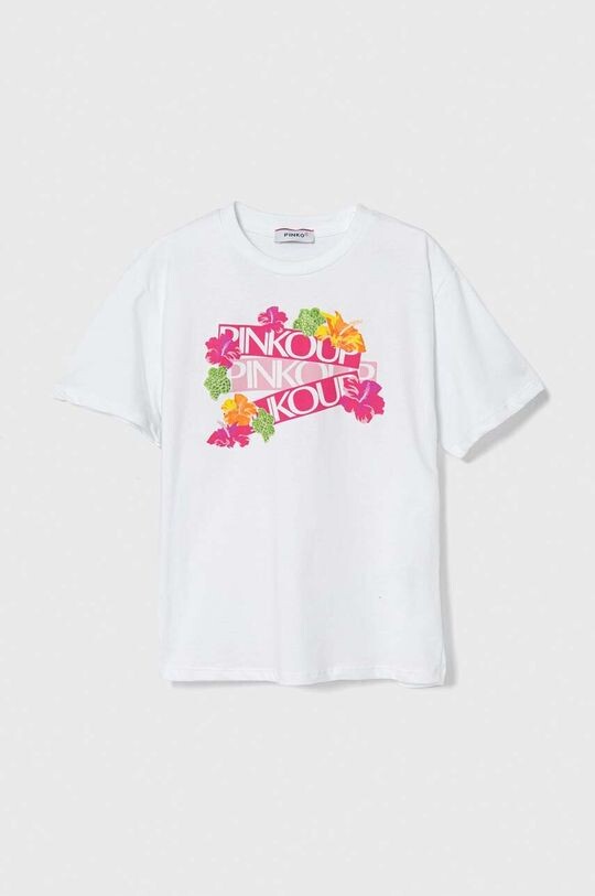 

Pinko Up Детская хлопковая футболка, белый