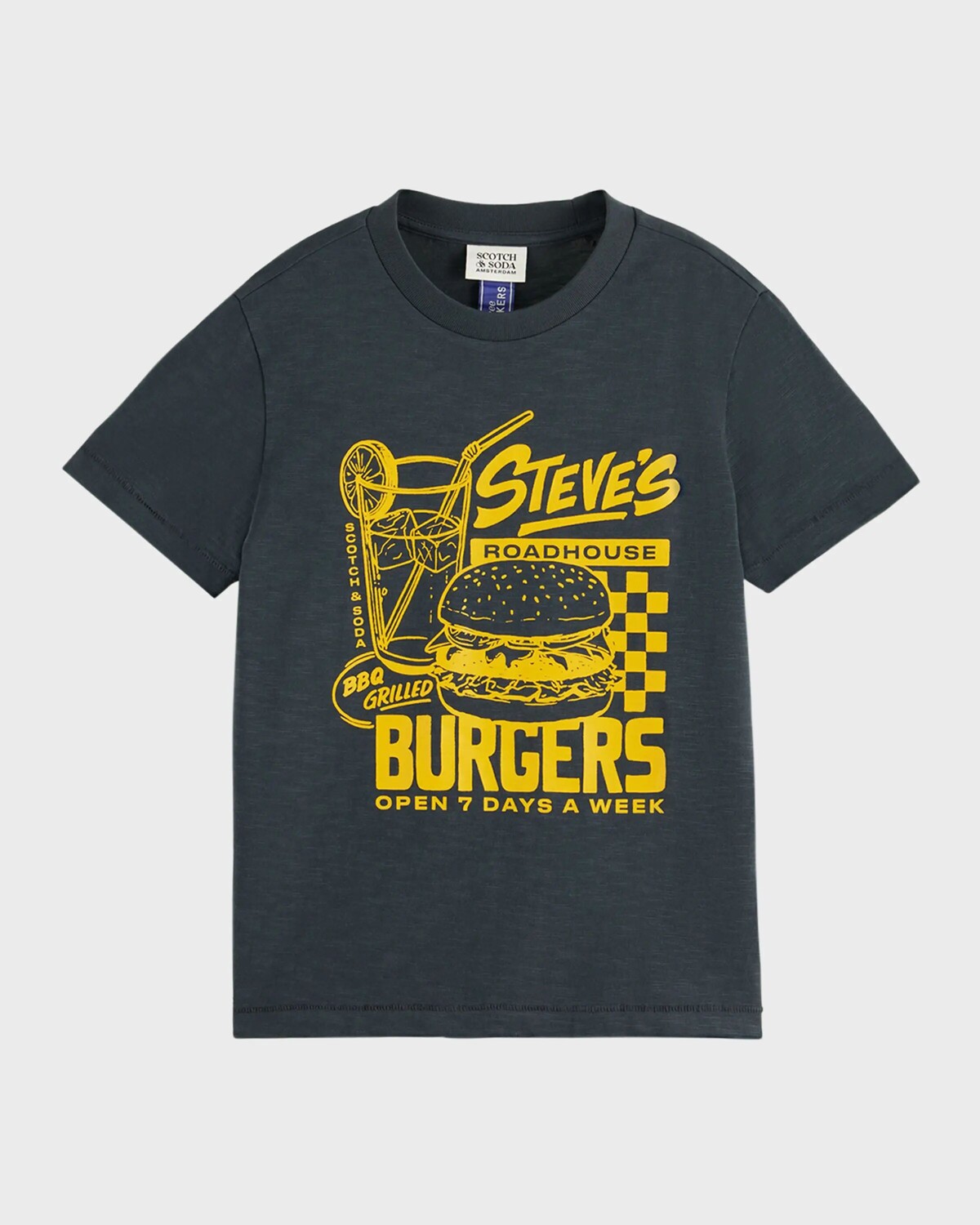 

Футболка с рисунком Boy's Burger Joint, размер 4–12 Scotch & Soda, цвет Antra