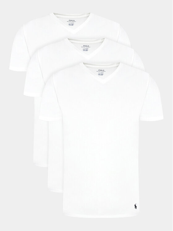 

Комплект из 3 футболок приталенного кроя Polo Ralph Lauren, белый