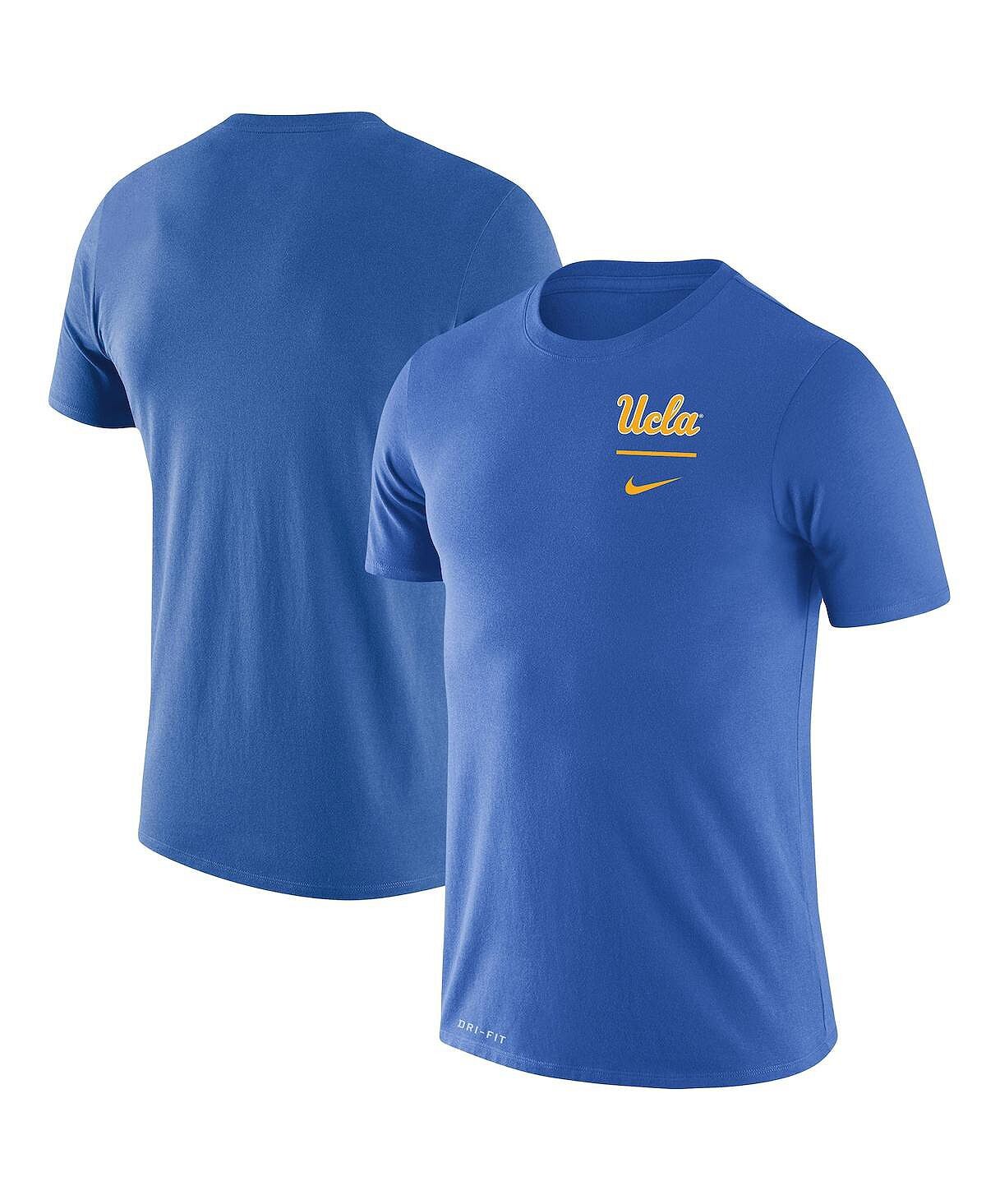 

Мужская синяя футболка UCLA Bruins Logo Stack Legend Performance Nike, Синий