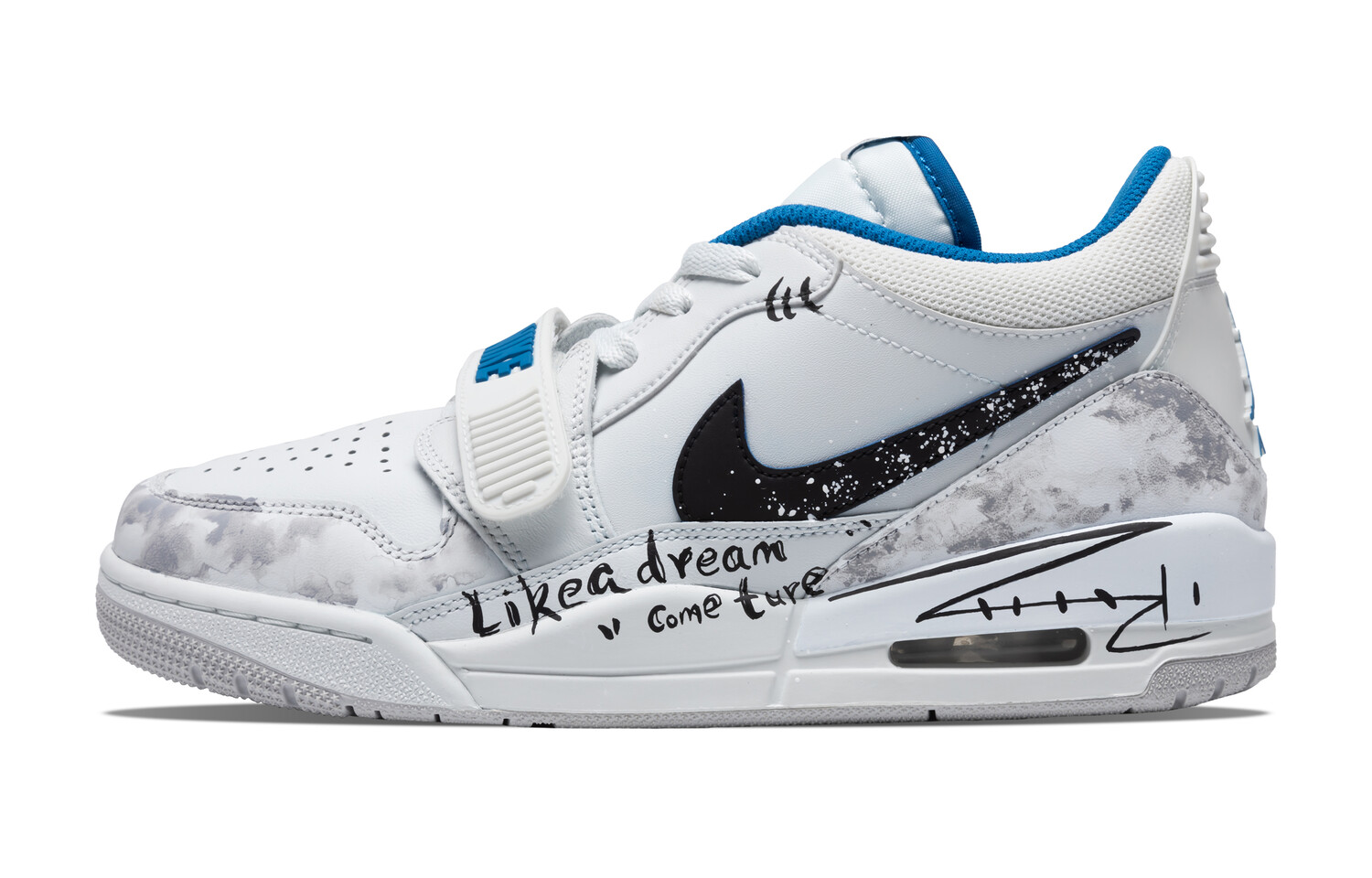 

Кроссовки Jordan Legacy 312 Vintage Basketball Shoes Men Low-top White/black/gray, черный/белый/серый