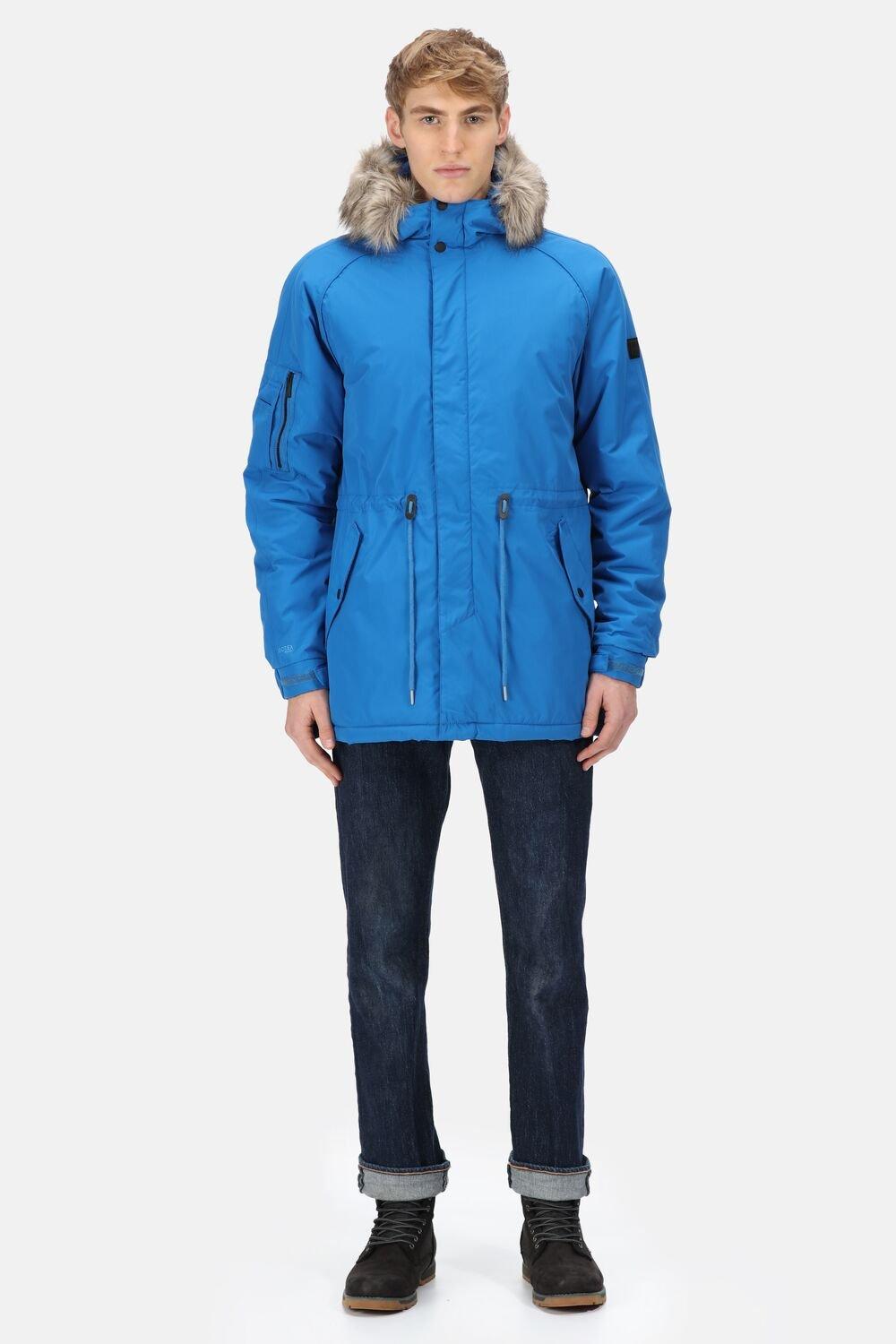 Водонепроницаемая парка для походов Salinger III Isotex Regatta, синий мужское надувное пальто темно синяя мужская куртка на белом утином пуху теплая зимняя куртка пальто мужское повседневное высококачестве