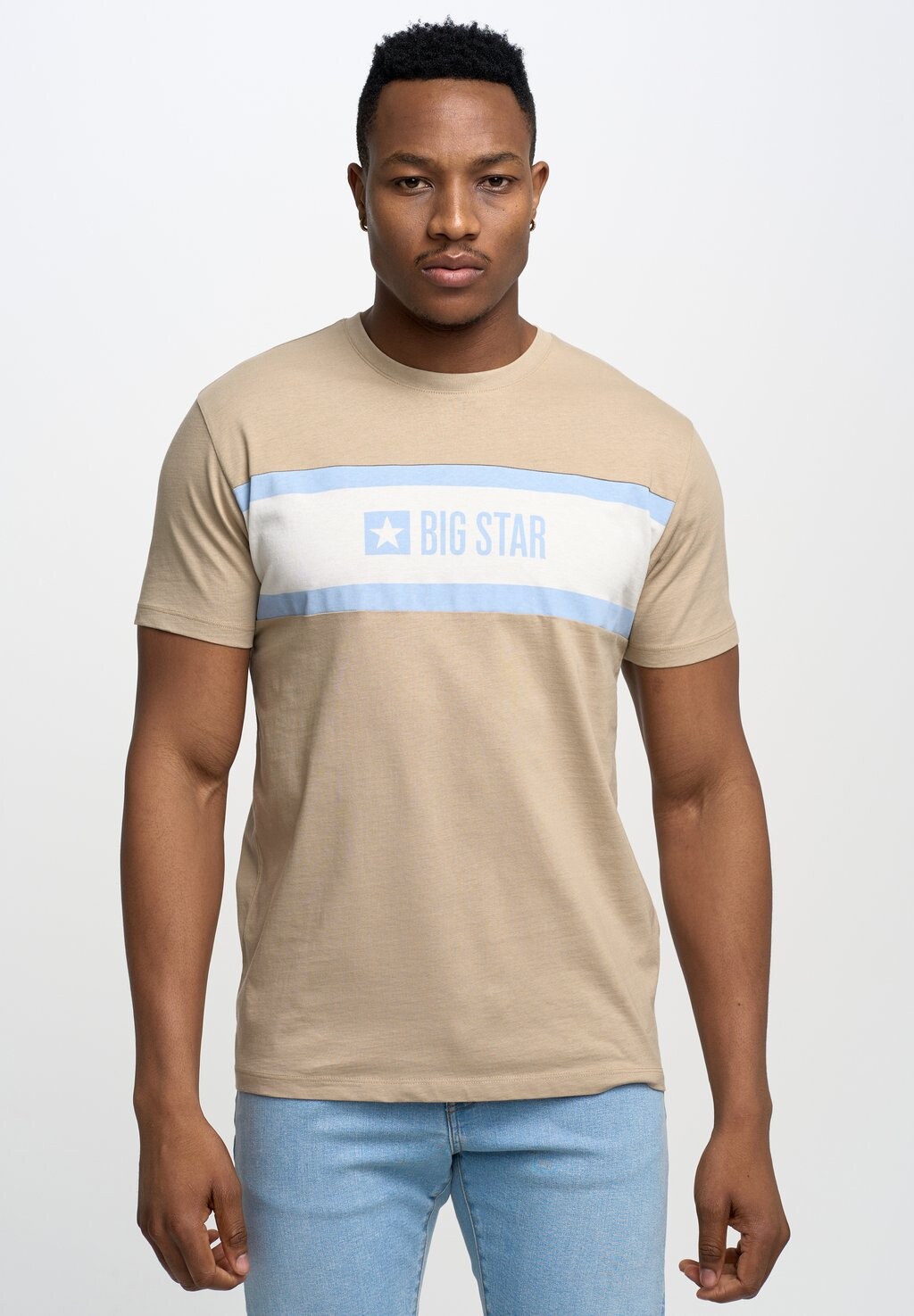 

Футболка с принтом Big Star, бежевый