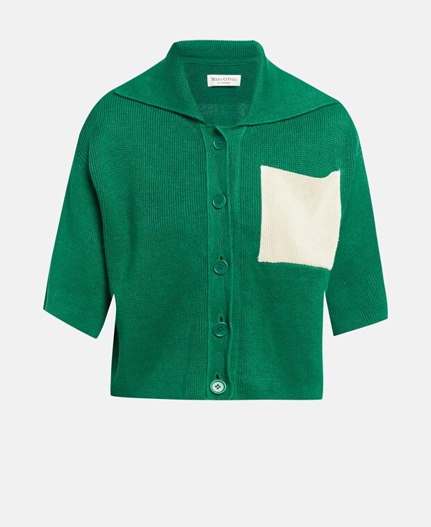 

Льняной кардиган Marc O'Polo, зеленый