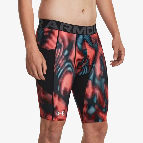 

Мужские длинные шорты с принтом Heatgear Under Armour, красный