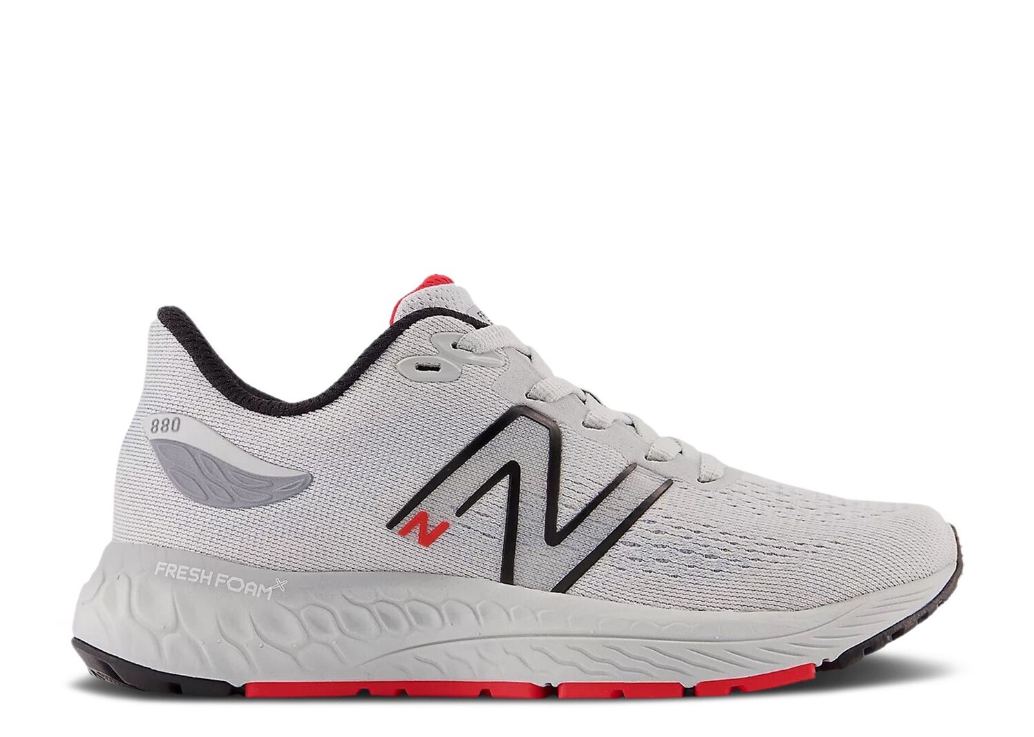 

Кроссовки New Balance Fresh Foam X 880V12 Little Kid Wide 'Light Aluminum True Red', серый
