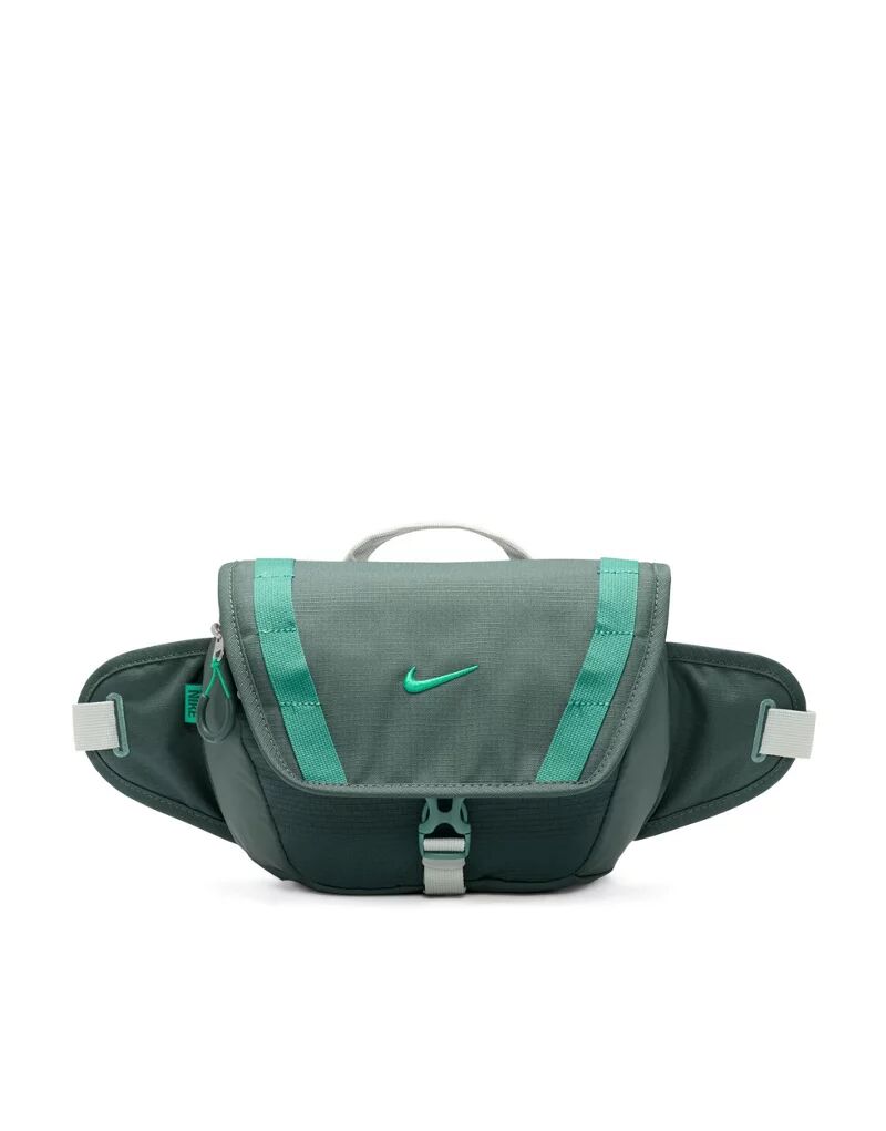 Зеленая поясная сумка Nike