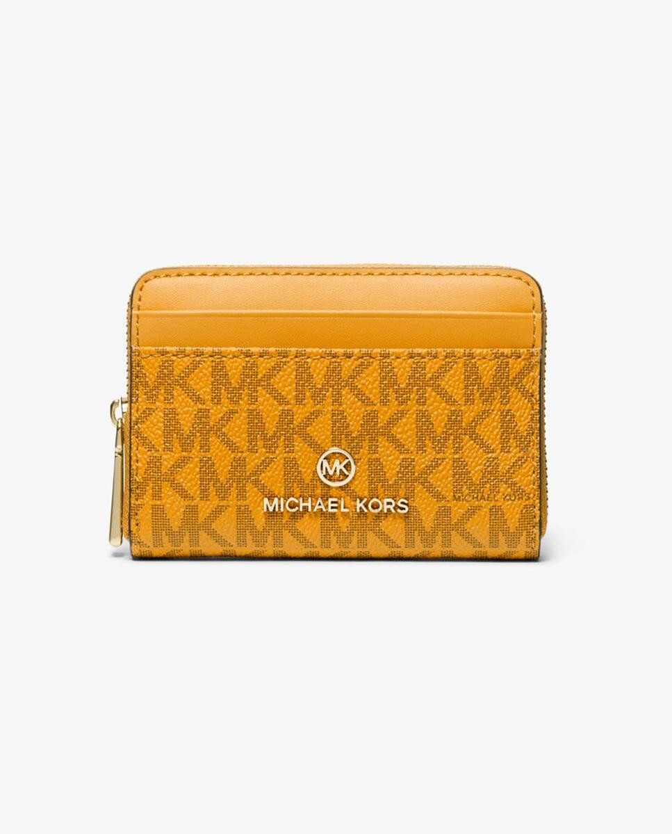 

Маленький оранжевый женский кошелек с логотипами Michael Michael Kors, оранжевый