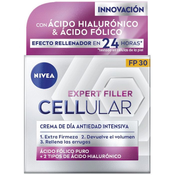 Дневной крем для лица Hyaluron Cellular Expert Filler Crema de Día Nivea, SPF 30