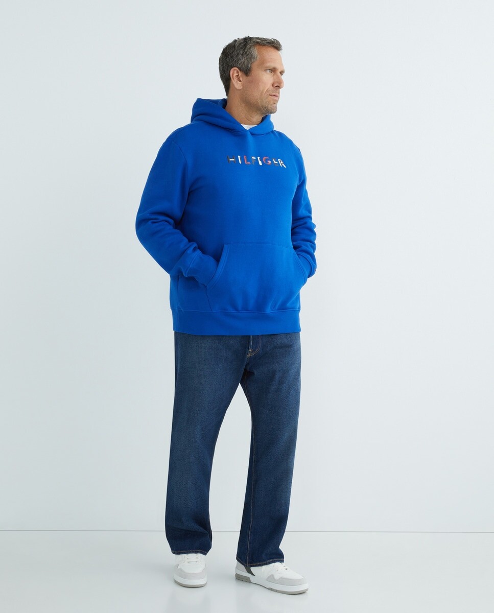 

Мужская толстовка с капюшоном Tommy Hilfiger больших размеров Tommy Hilfiger, синий