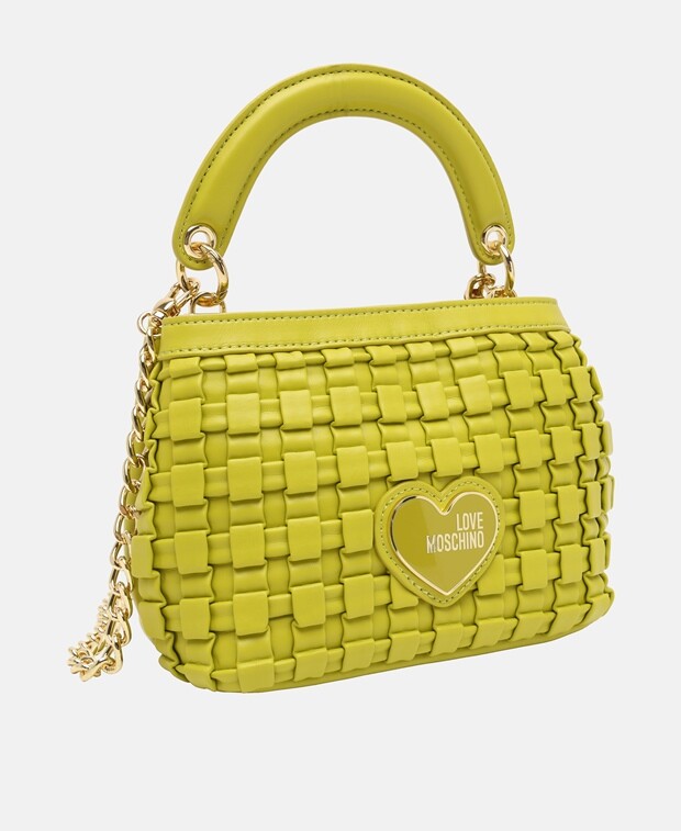 

Кожаная сумка через плечо Love Moschino, зеленый