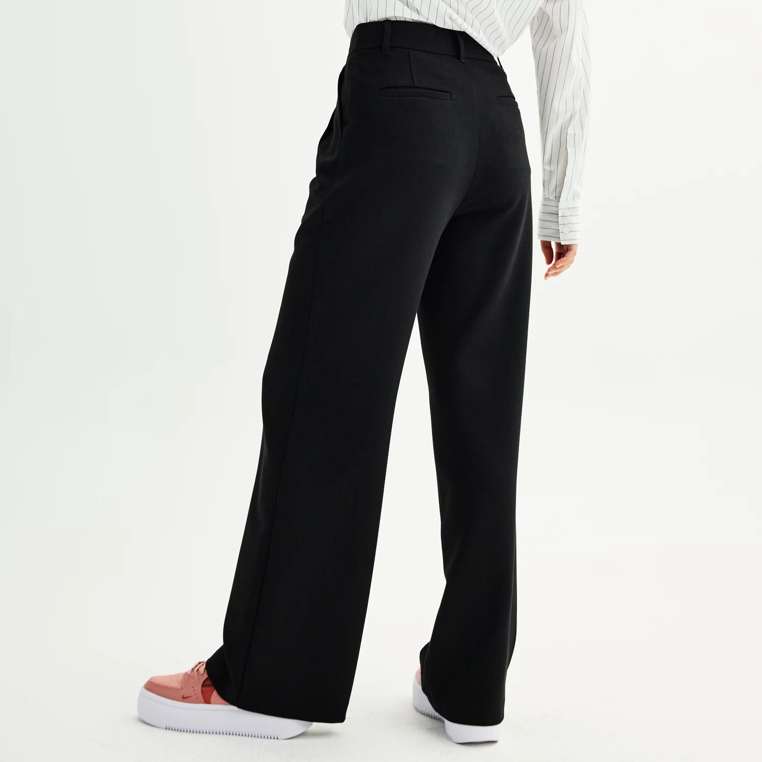 Широкие брюки SO для юниоров с эластичной спинкой SO, черный цена и фото