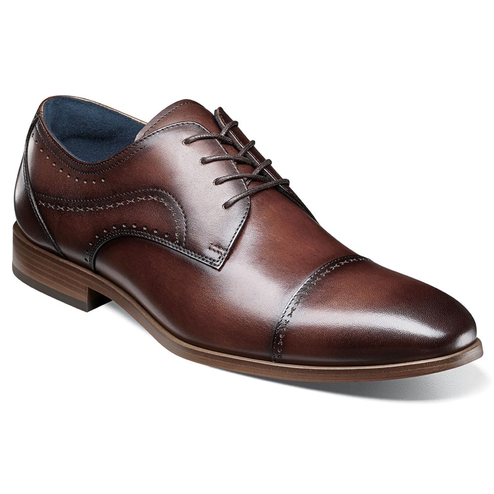 Мужские оксфорды Bryant Medium/Wide Cap Toe Stacy Adams, коричневый