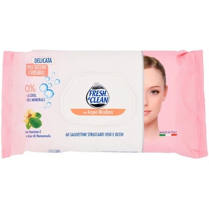 

Салфетки для макияжа Fresh Clean, 60 шт., Sconosciuto