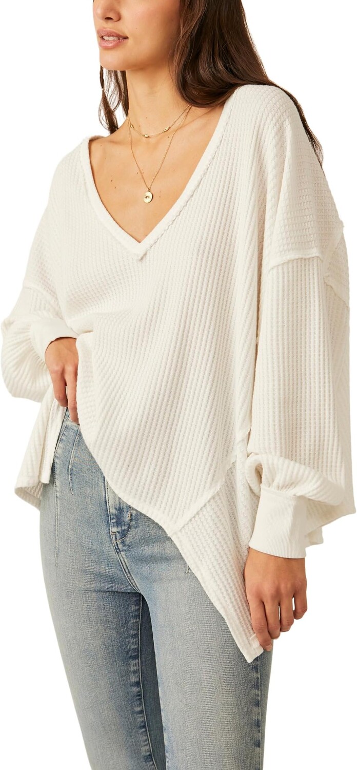 

Свитер Coraline Thermal Free People, слоновая кость, Бежевый