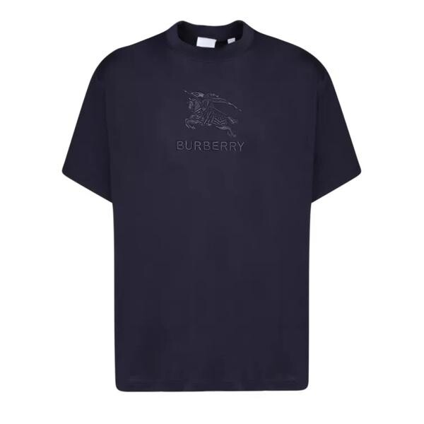 

Футболка embroidered equestrian knight logo t-shirt Burberry, синий
