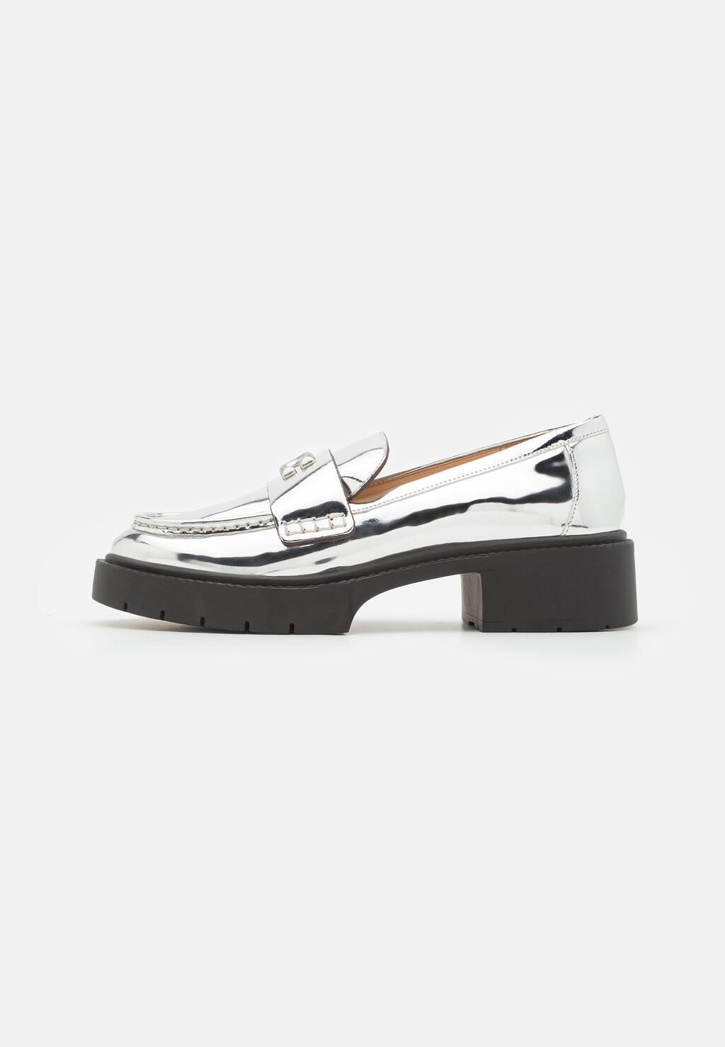 

Слипоны LEAH METALLIC LOAFER Coach, серебристый