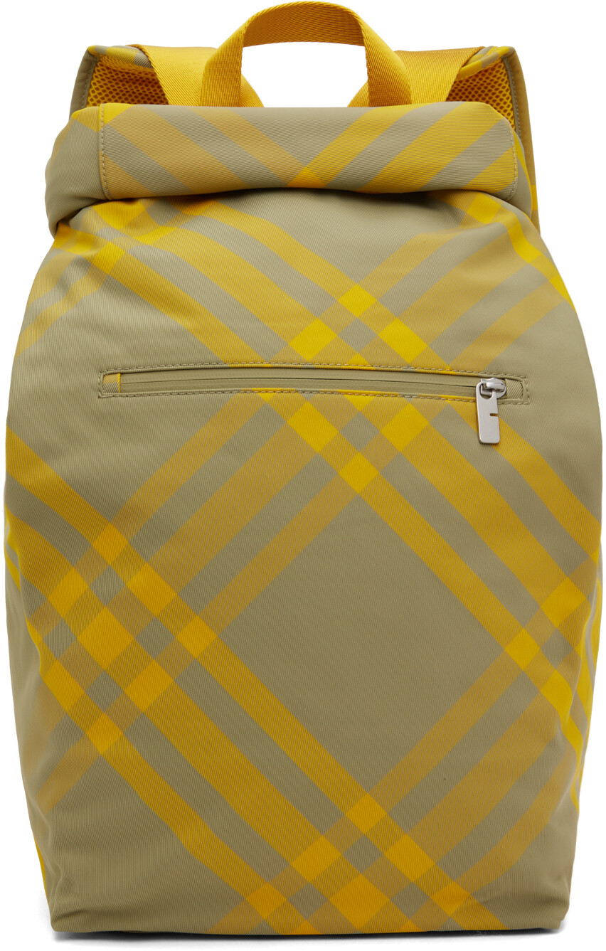 

Желтый рюкзак-свиток Burberry