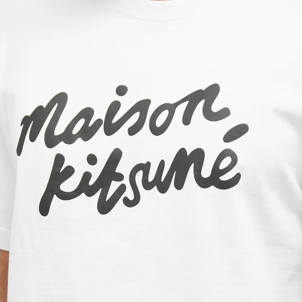 Maison Kitsune Футболка Handwriting Comfort, белый