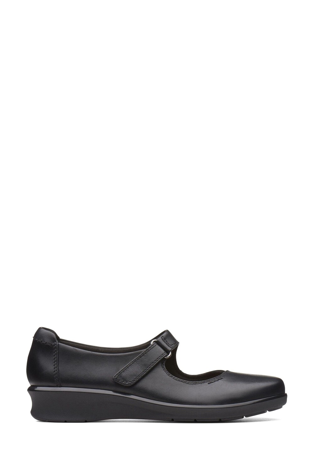 

Хоуп Хенли черные кожаные туфли Clarks, черный