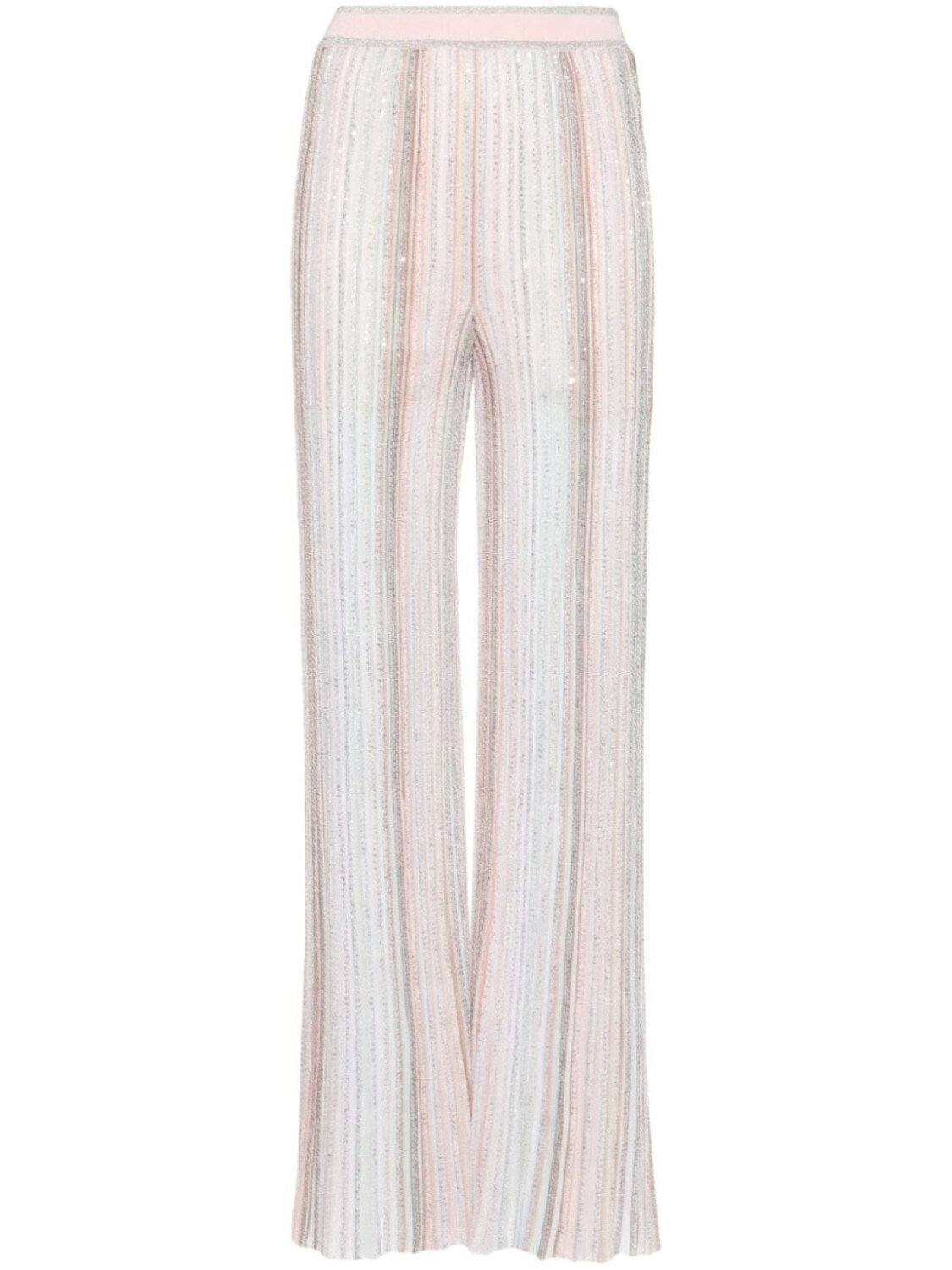

Missoni расклешенные брюки с пайетками, розовый
