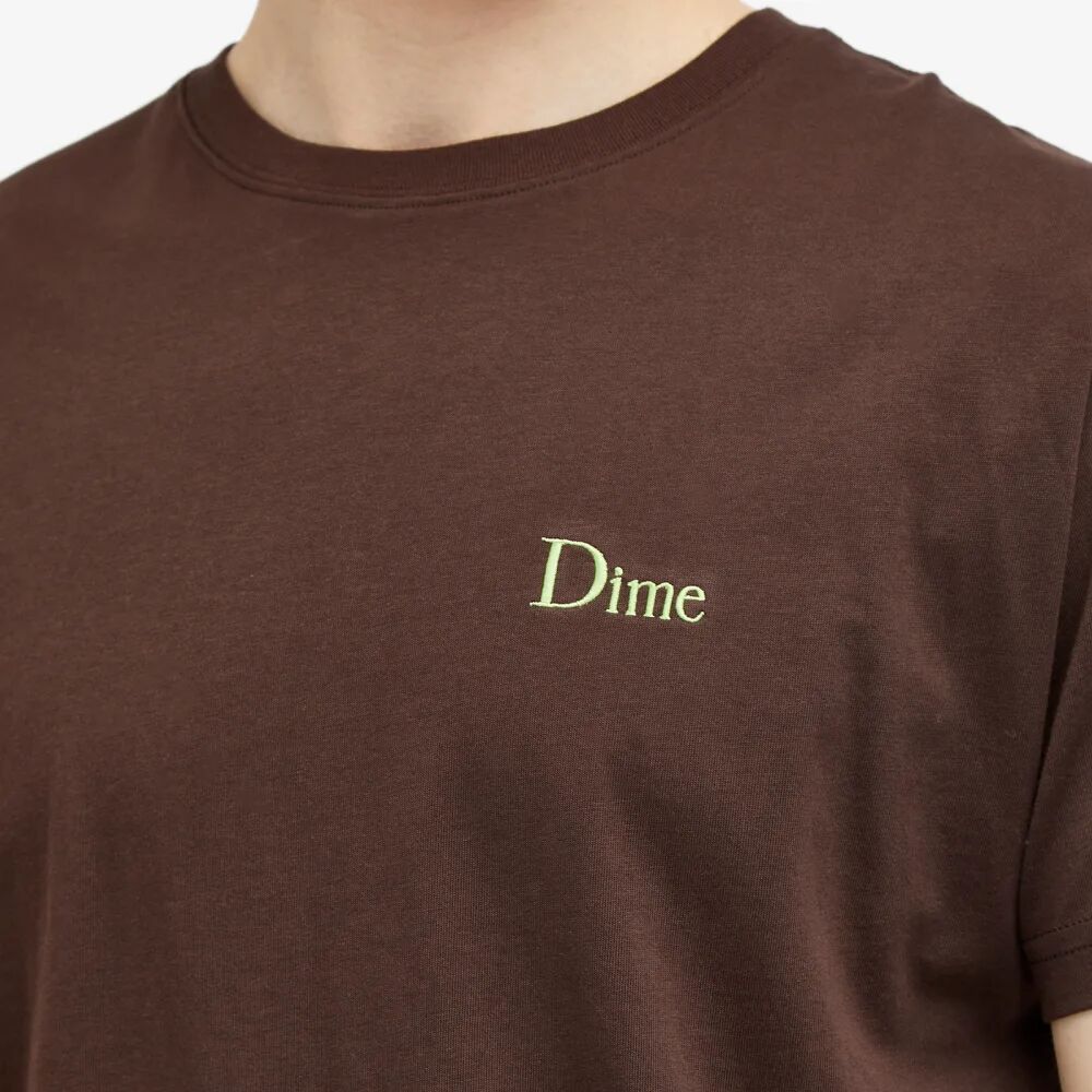 Dime Классическая футболка с маленьким логотипом, коричневый dime классический свитшот с маленьким логотипом