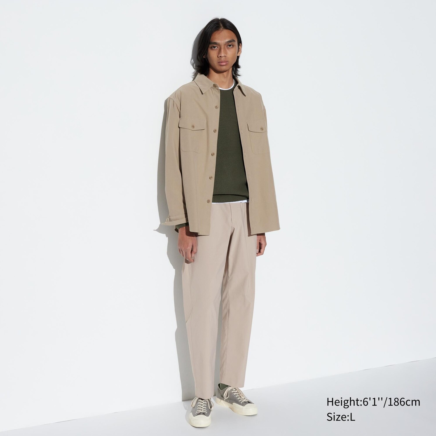 

Брюки AirSense UNIQLO, бежевый