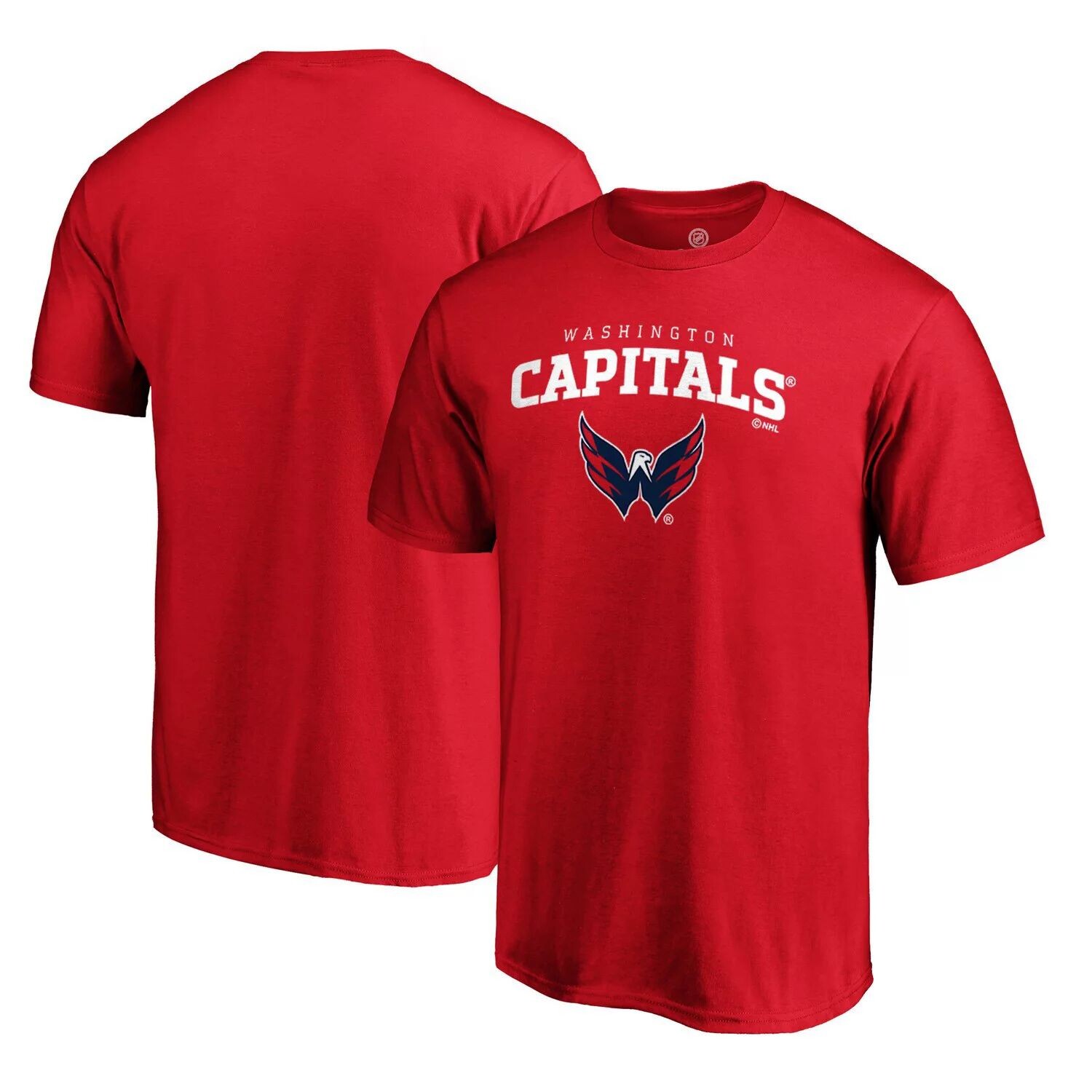 

Мужская красная футболка Fanatics с логотипом команды Washington Capitals, Красный