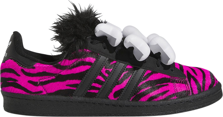 

Кроссовки Jeremy Scott x Campus 80s 'Bones - Pink Zebra', розовый, Черный