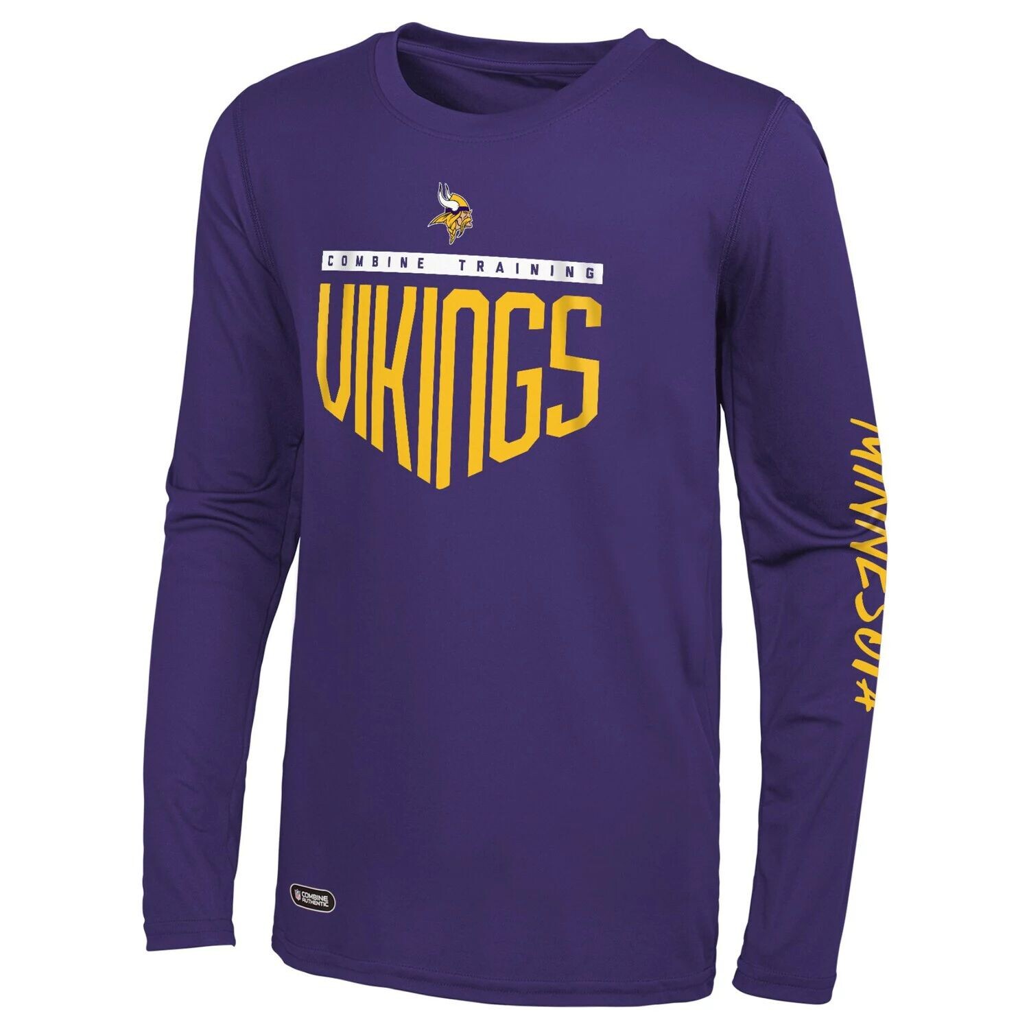 

Мужская фиолетовая футболка с длинным рукавом Minnesota Vikings Joint Authentic Impact Outerstuff, Фиолетовый