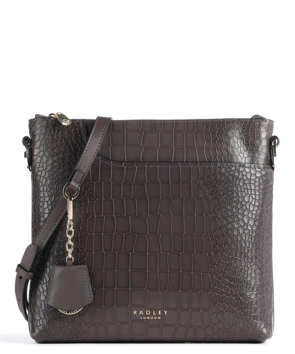 

Карманы Сумка на плечо из искусственной крокодиловой кожи с тиснением Radley London, коричневый
