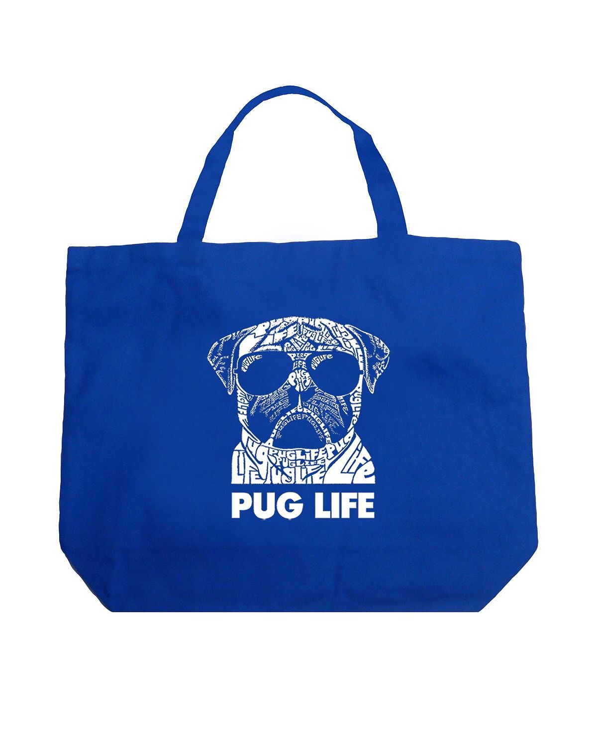 

Pug Life — большая сумка-тоут Word Art LA Pop Art