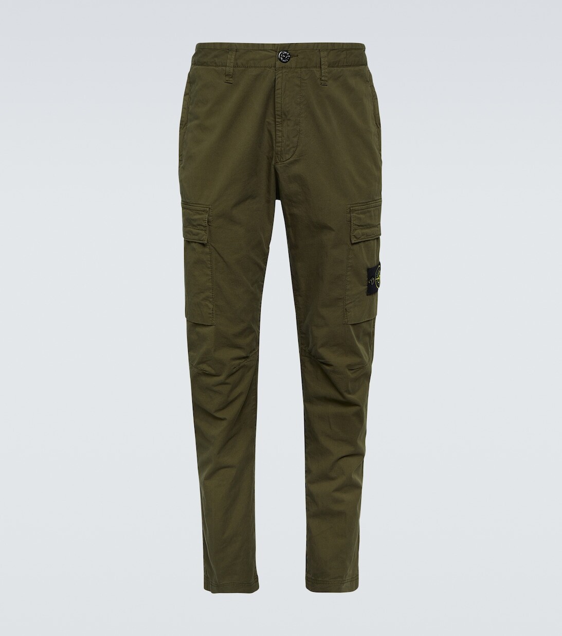 

Брюки-карго из смесового хлопка Stone Island, зеленый