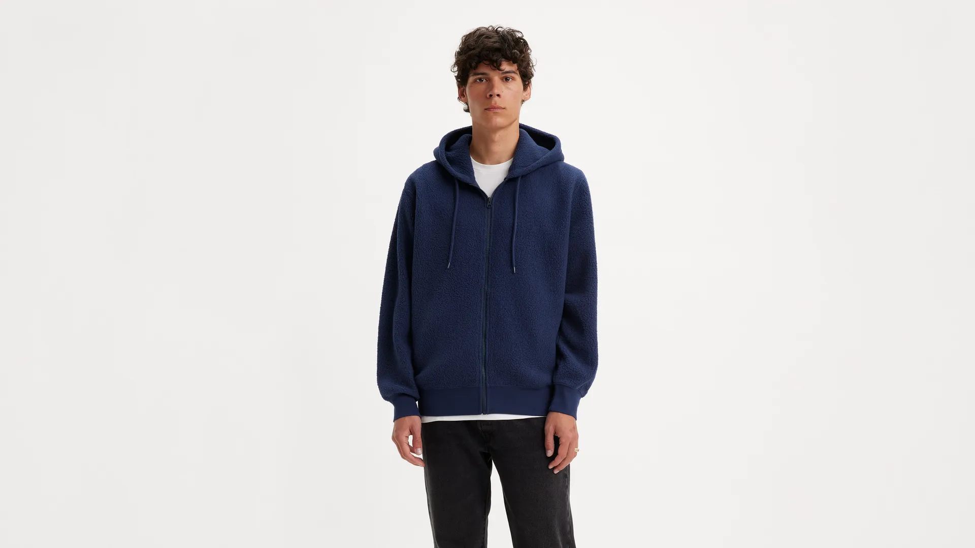 

Куртка из шерпа на молнии Levi's, синий