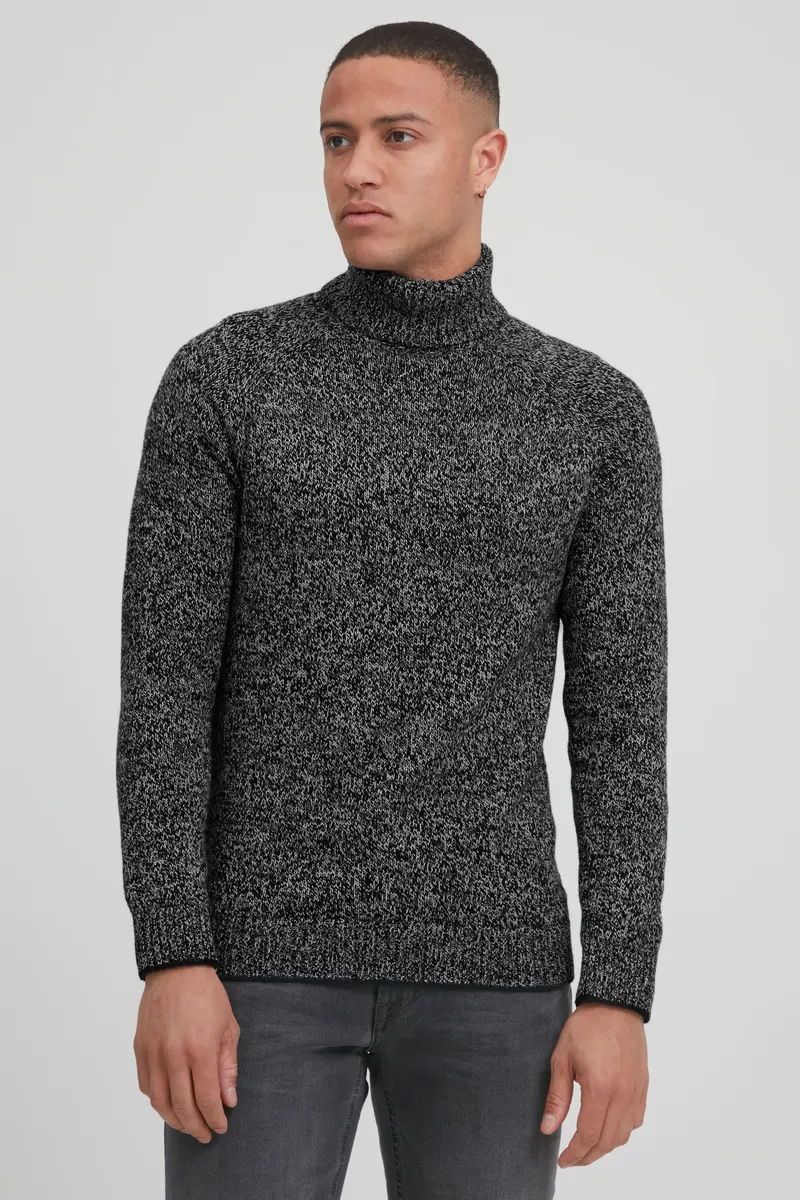 

Свитер с высоким воротником из смесового материала "BLEND BHPullover", черный