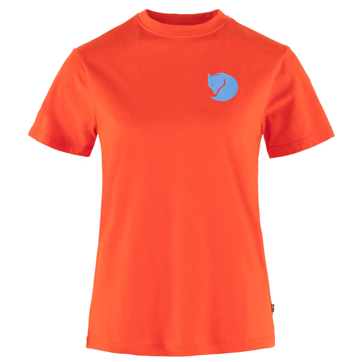 Футболка Fjällräven Women's Fox Boxy Logo Tee, цвет Flame Orange