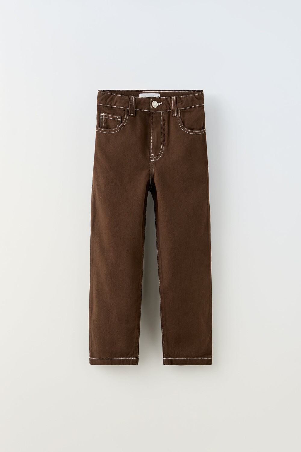 

Плотничные брюки Zara, браун