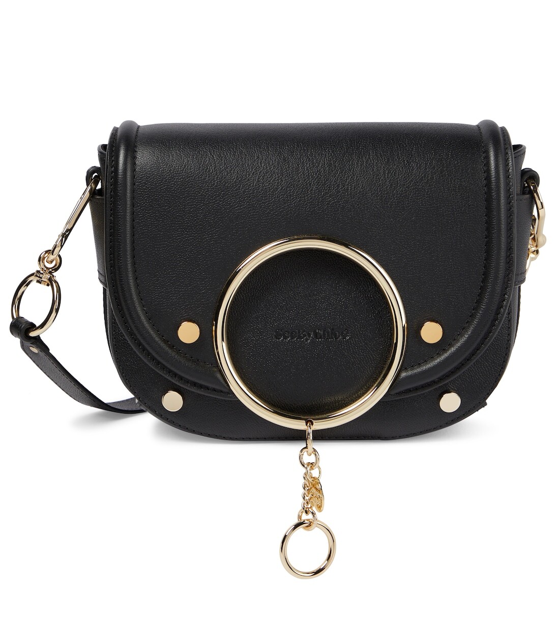 

Сумка на плечо Mara из кожи See By Chloé, черный