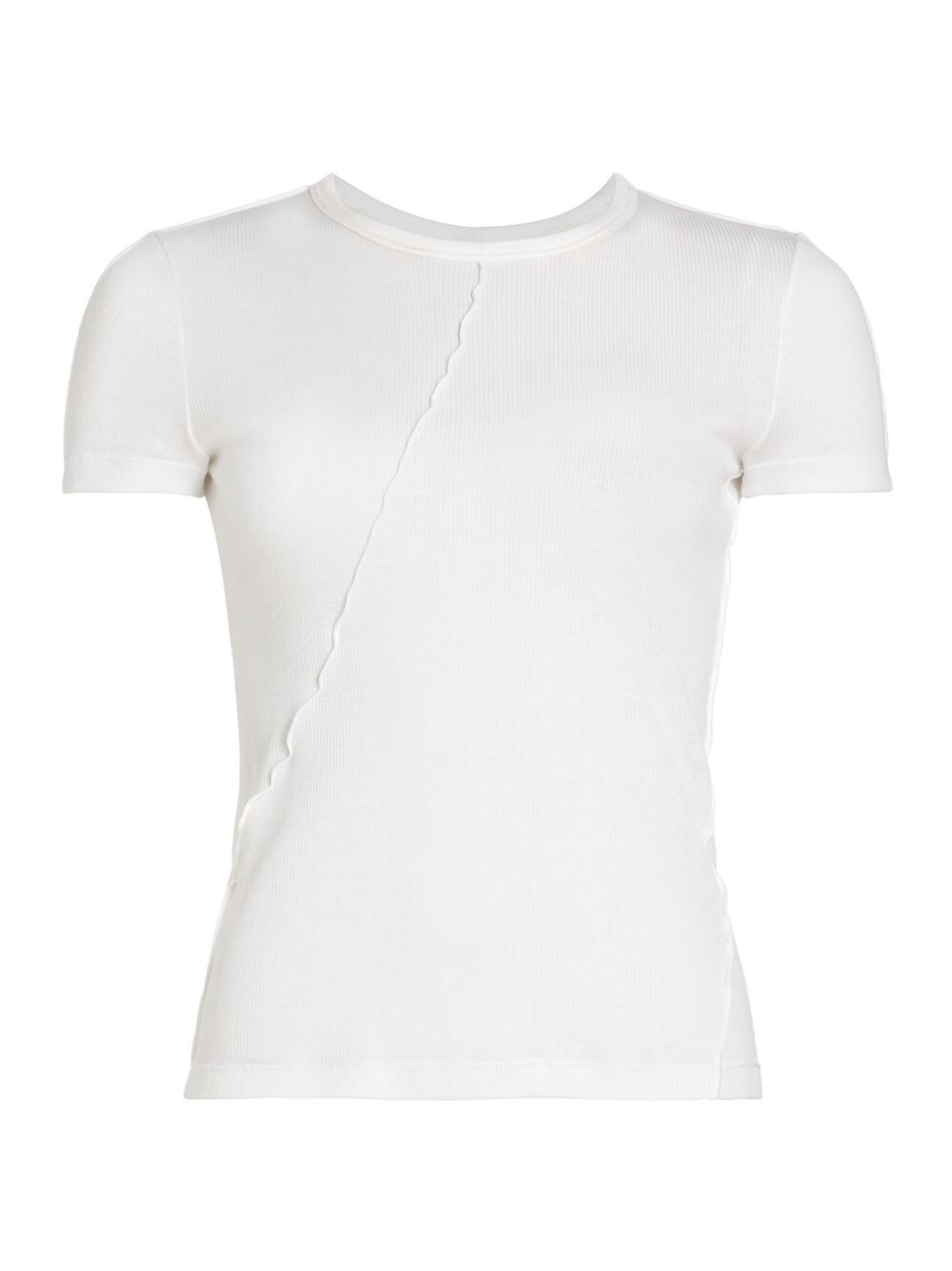 

Хлопковая футболка со швом Helmut Lang, белый