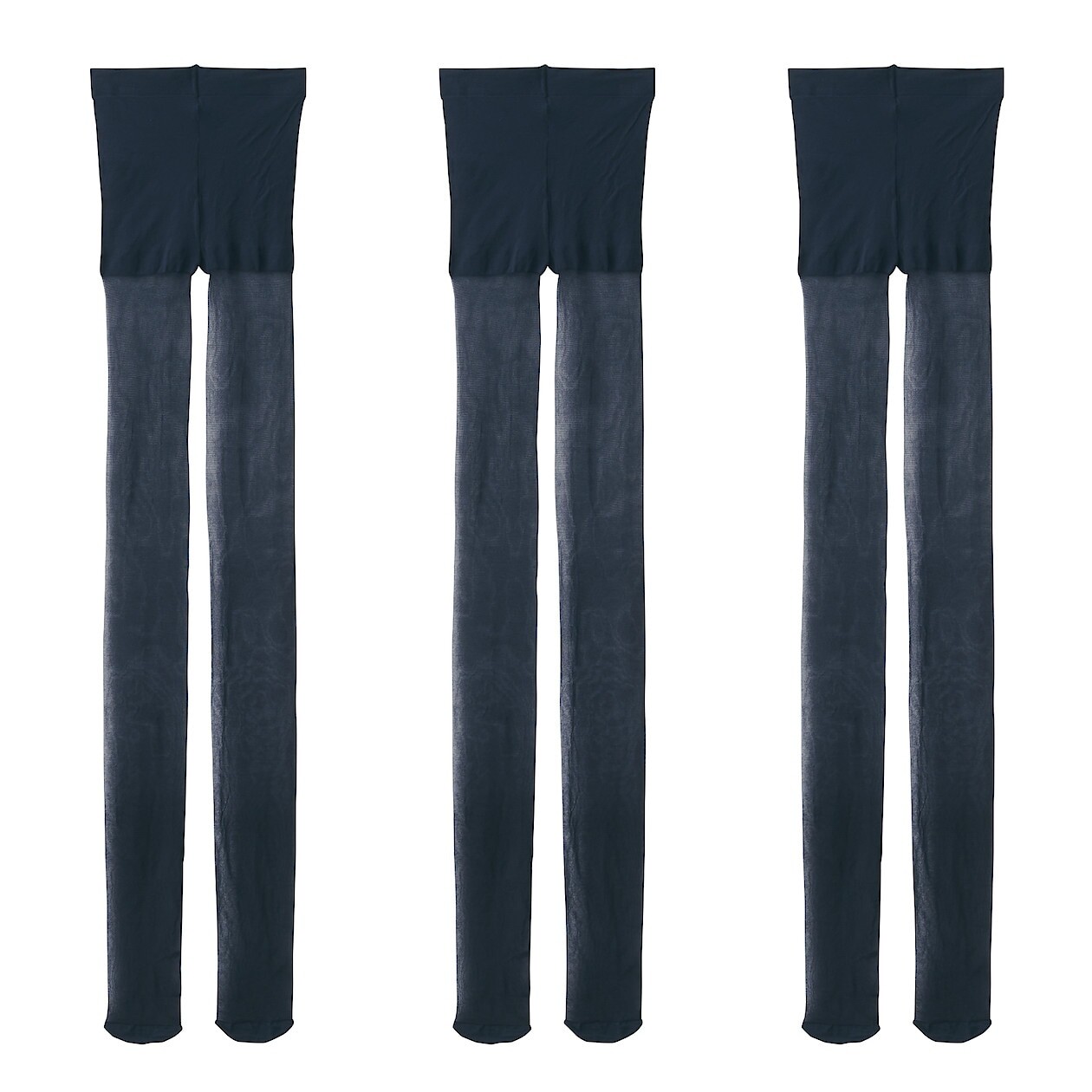 

Мягкий тип, 17 ден, 3 пары чулок MUJI, черный