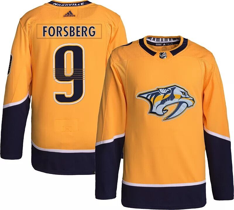 

Adidas Nashville Predators Filip Forsberg #9 ADIZERO Authentic Home Джерси