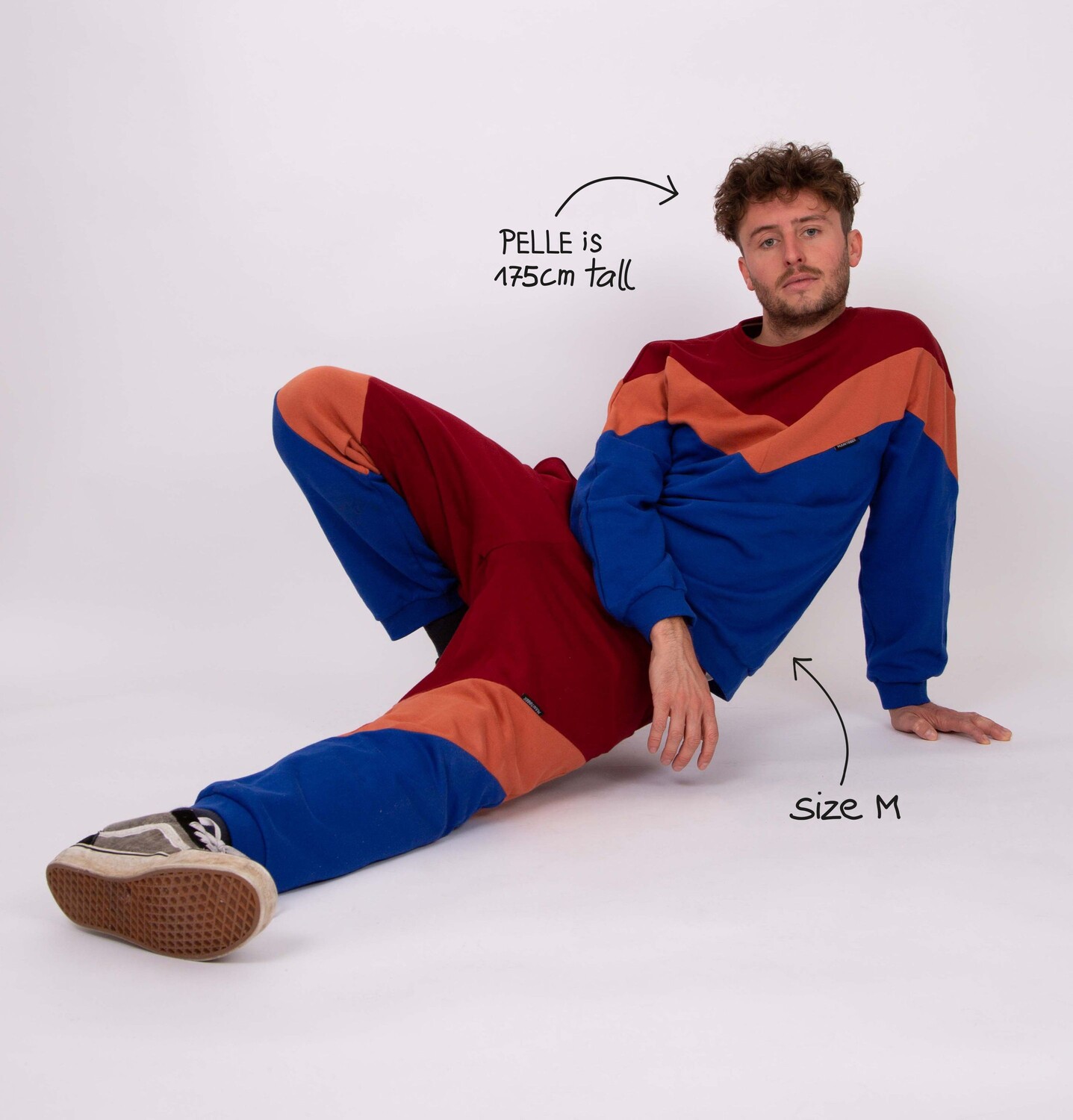 

Спортивные брюки MANITOBER Cut & Sew, цвет Red/Rust/Blue
