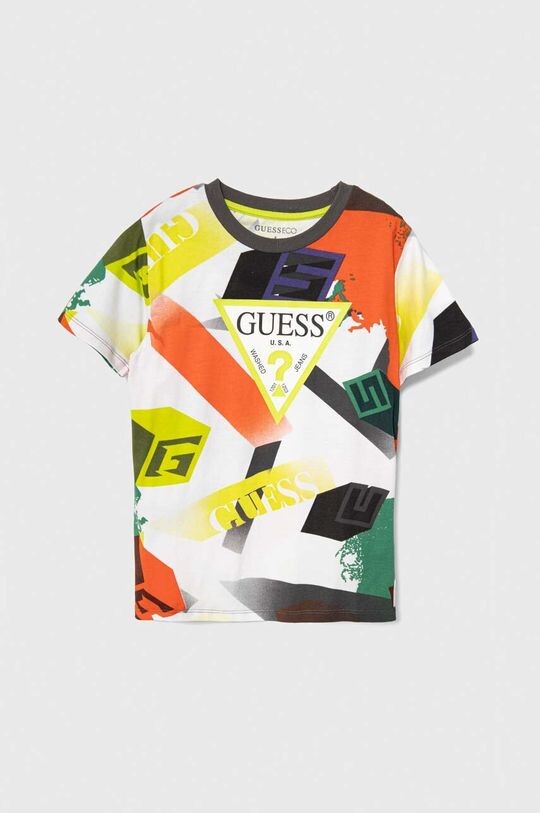 

Хлопковая футболка для детей Guess, мультиколор