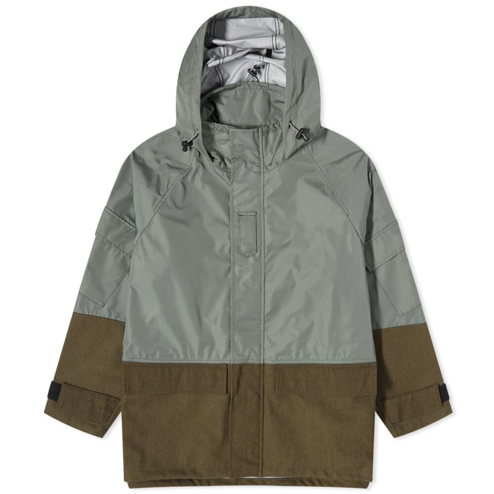 

Трехслойная шерстяная куртка из тафты Comme Des Garçons Homme, хаки