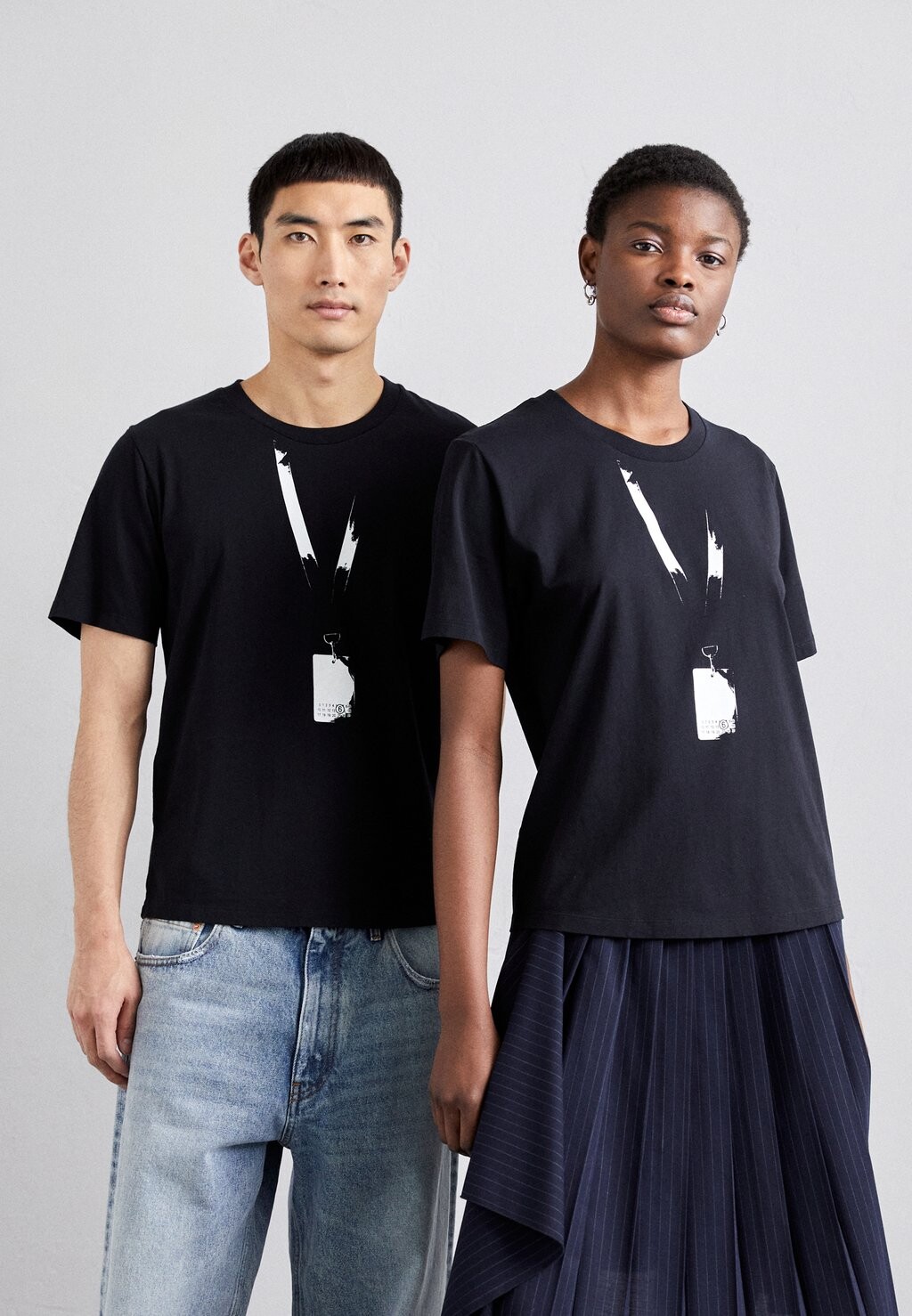

Футболка с принтом Unisex MM6 Maison Margiela, черный
