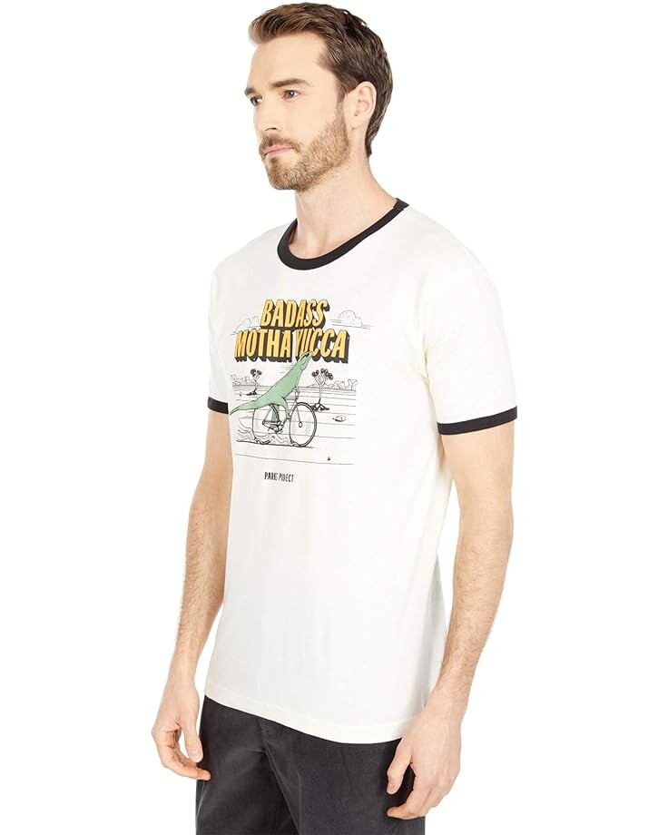 

Футболка Parks Project Badass Motha Yucca Ringer Tee, цвет Natural/Black