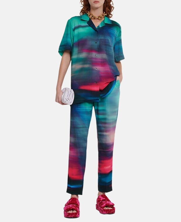 

Рубашка-блузка Dries Van Noten, бирюзовый
