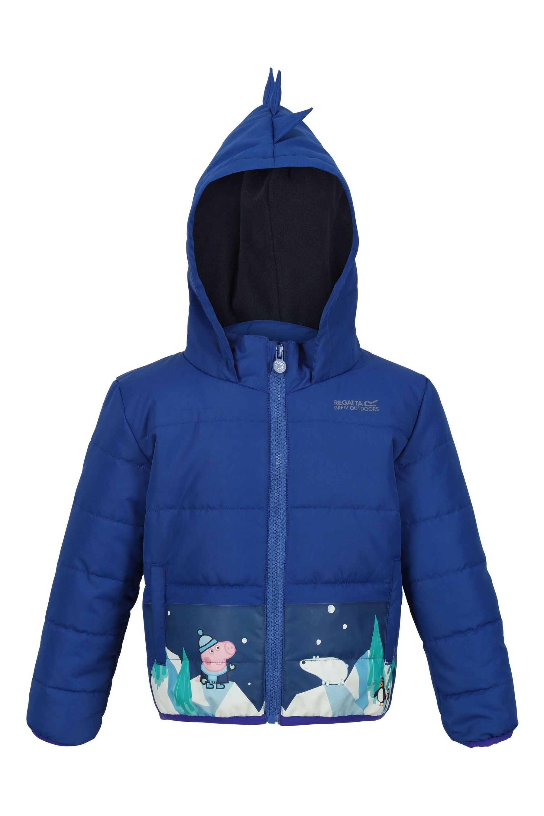 Синяя утепленная куртка Свинка Пеппа для мальчика Regatta, синий