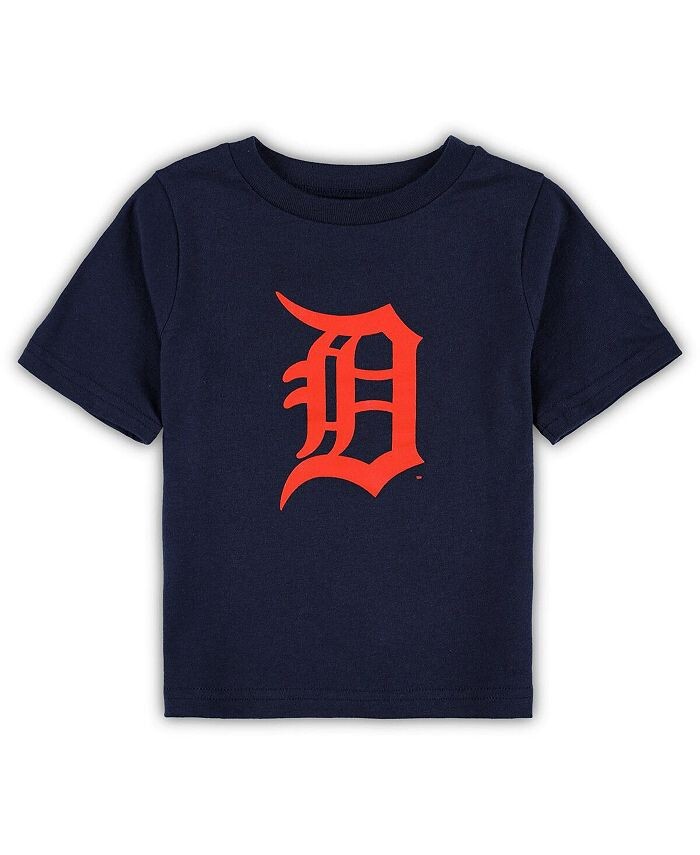 

Темно-синяя футболка с основным логотипом команды Detroit Tigers Team Crew для мальчиков и девочек для новорожденных Outerstuff, синий