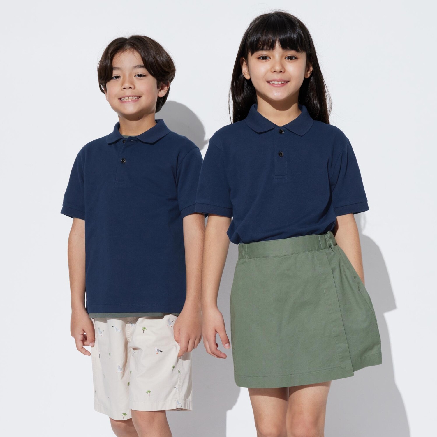 

Рубашка поло UNIQLO Dry Piqué, темно-синий